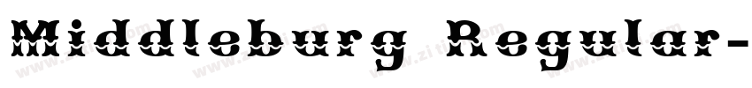 Middleburg Regular字体转换